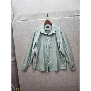 Untuckit Mens XXX-Large Arlington Green Button-Up Shirt